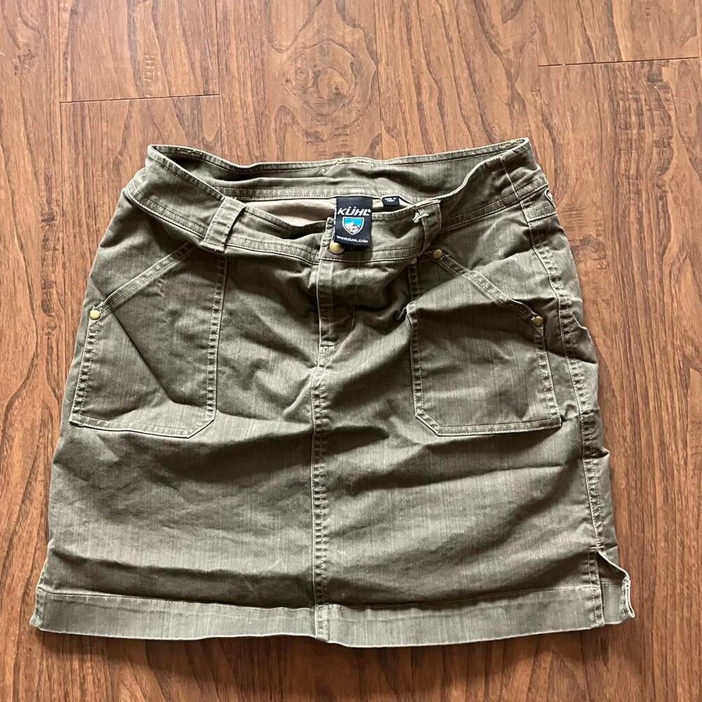 Kuhl Women's Khaki and Green Skirt